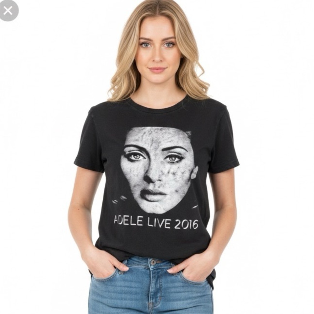 Nike Adele 2016 black concert T-shirt size small